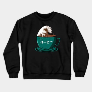 Great Coffee Wave Crewneck Sweatshirt